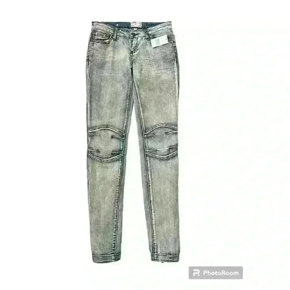 Sean John Denim - New! Y2k Sean Jean Paneled Jeans Low Rise Skinny Zippered Ankle Women's Size 27